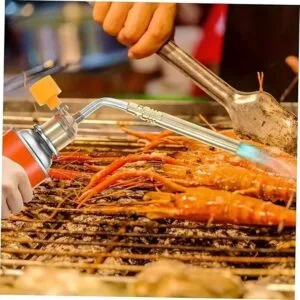 Torcia fiamma per Saldatura a Propano Portatile Acciaio Inossidabile per BBQ