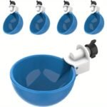 5pz Abbeveratoio Grande Blu per Polli Oche Tacchini Conigli