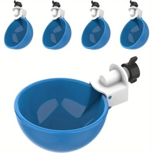5pz Abbeveratoio Grande Blu per Polli Oche Tacchini Conigli