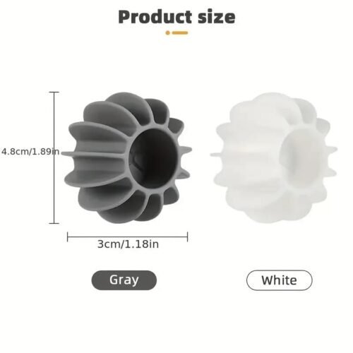 2 Pezzi Palline Per Bucato In Silicone bianco Rimuovere Lo Sporco riutilizzabili