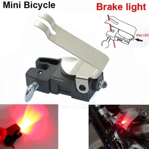 Luce Freno per Bicicletta Meccanico Mini Meccanismo Stop Impermeabile
