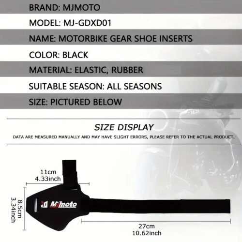Protezione Scarpe MJMoto Antiscivolo Imbottitura in Gomma