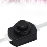 10 pezzi Interruttore Autobloccante 36V nero mini interruttori