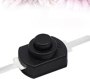 10 pezzi Interruttore Autobloccante 36V nero mini interruttori