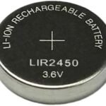 5 pezzi 3.6V LIR2450 2450 batteria pila ricaricabile Battery