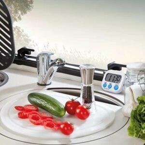 Timer da Cucina Digitale Magnetico Secondi e Minuti Display LCD Cucina Forno