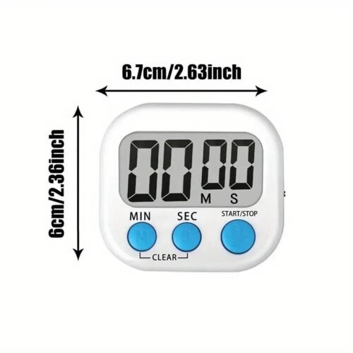 Timer da Cucina Digitale Magnetico Secondi e Minuti Display LCD Cucina Forno