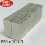 10 MAGNETI NEODIMIO 20x10x3 MM CALAMITA POTENTE FIMO CERAMICA
