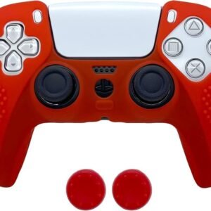 Custodia in Silicone Rossa per Joystick per  PlayStation 5 per  PS5