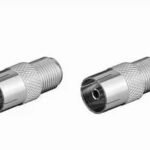 2x Adattatore Antenna Coassiale RF Da Jack Femmina PAL A Jack Femmina 75 Ohm