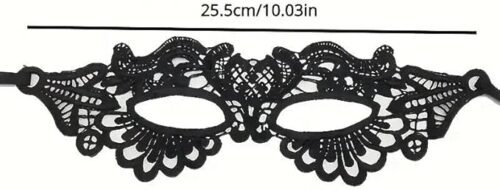 MASCHERA DONNA SEXY MASCHERINA IN PIZZO CARNEVALE COSTUME BAROCCO