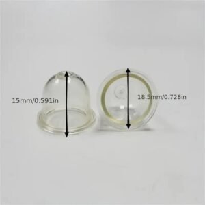5 pezzi POMPETTE per Primer in PVC Carburatore per Motoseghe 19mm x 15mm Coppa
