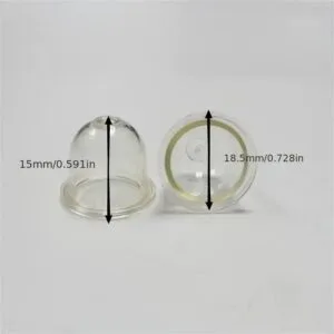 5 pezzi POMPETTE per Primer in PVC Carburatore per Motoseghe 19mm x 15mm Coppa