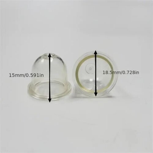 5 pezzi POMPETTE per Primer in PVC Carburatore per Motoseghe 19mm x 15mm Coppa