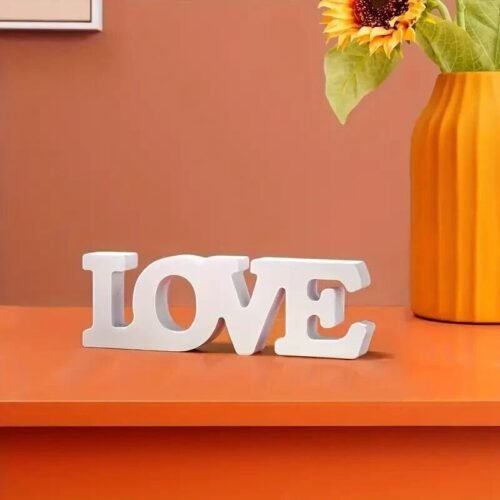 Cartello d'Amore Bianco Decorazione da Scrivania in PVC amore coppia love