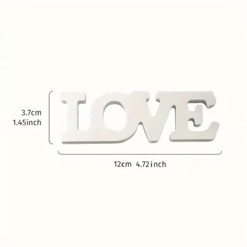 Cartello d'Amore Bianco Decorazione da Scrivania in PVC amore coppia love