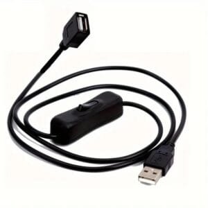 Cavo USB Prolunga da 1mt con Interruttore 5V Maschio Femmina