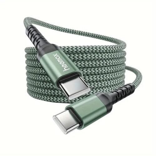 Cavo Type-C Ricarica Veloce Verde da 100W Fast Charge