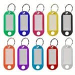 22 PORTACHIAVI IN PLASTICA TARGA ID CON ANELLO APERTO PER BAGAGLI BADGE NOMI