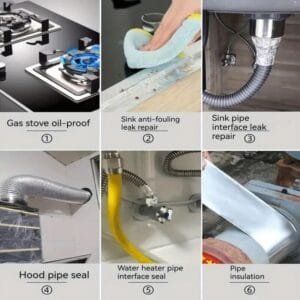 5m nastro In Alluminio Resistente Alte Temperature Riparazione Sigillante