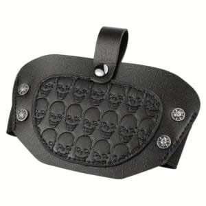 Copriscarpe Moto Scarpe in Pelle Sintetica con Teschi