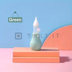 Aspiratore Nasale per Bambini Neonati in Silicone Muco Verde