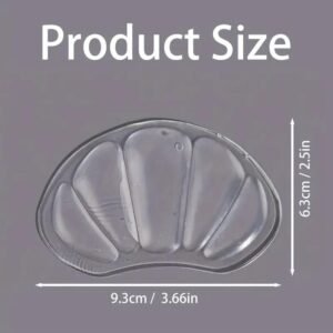 2pz Tappetini in Silicone Ultra Morbido per Piedi Lunga Durata