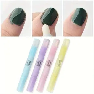 2 pezzi Penna solvente per smalto strumento di correzione per manicure unghie