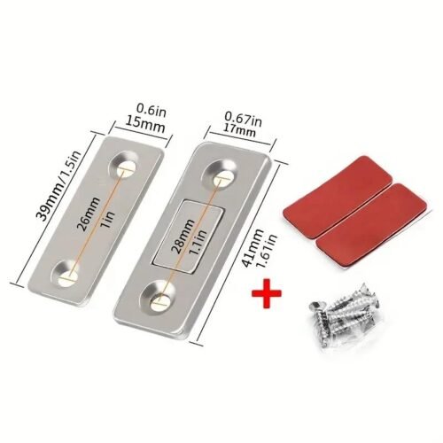 2 pezzi magneti chiusura casetto Porta Scorrevole Magnetica Porta Invisibile