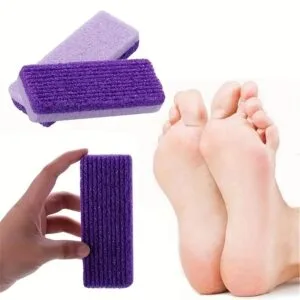 2pz Pietra Pomice Scrubber Viola per Piedi Esfoliante Calli