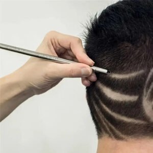 12 pezzi accessori barbiere Capelli Rifinitura Sopracciglia rasatura Pinzette