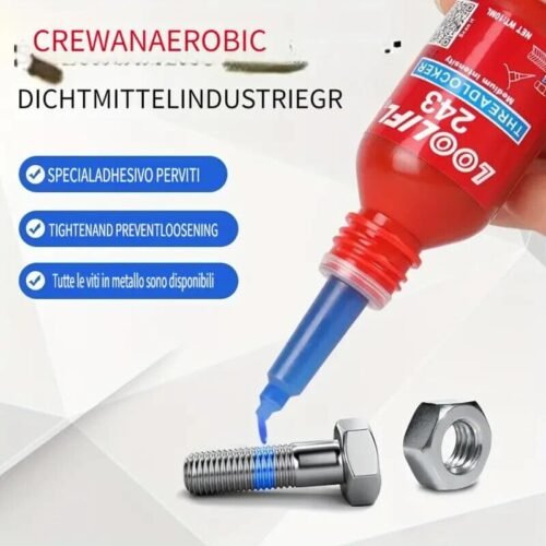 1 pz Colla 60ml anaerobica 243 viti forte antiscivolo rapido temperature