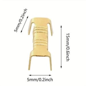 100PZ CONNETTORI LINGUETTA TERMINALE A FORMA DI U INSERTI A FREDDO PER CAVO FILO