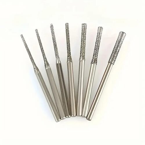 Kit 7 Punte per Trapano Diamantate 0.8-2.5mm con Gambo
