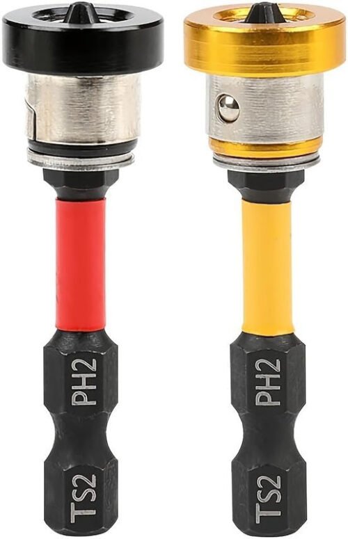 2 pezzi Punta Regolabile Magnetica per Cacciavite da Cartongesso