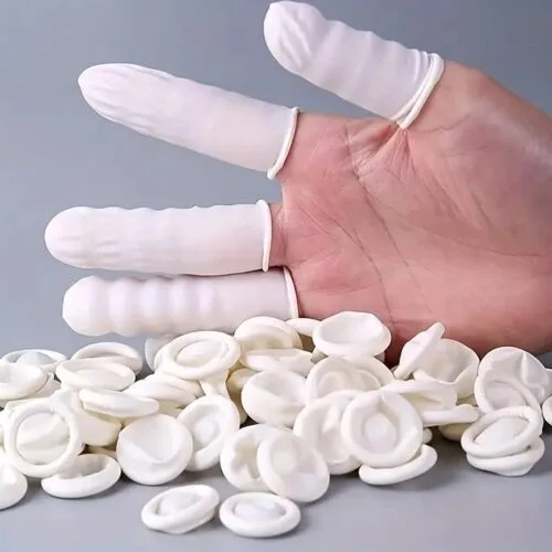 50pz Guanti in Silicone Premium per Dita Antistatici Monouso