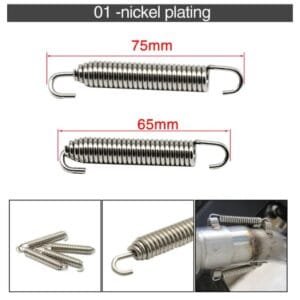 2pz Ganci a Molla in Acciaio Inossidabile per Tubo Scarico