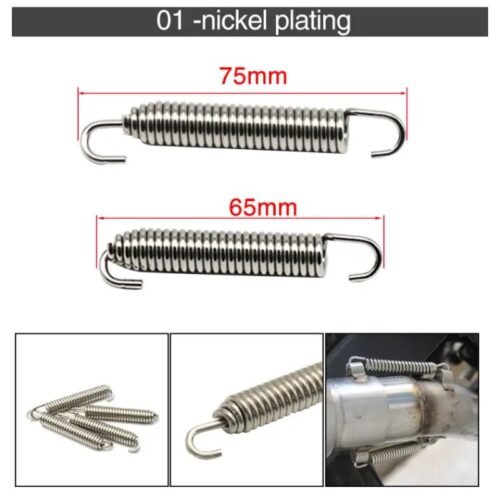 2pz Ganci a Molla in Acciaio Inossidabile per Tubo Scarico