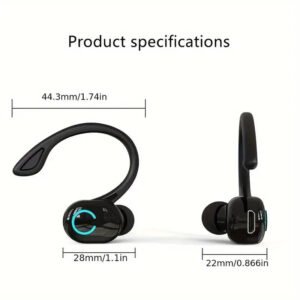 Auricolari Wireless Mono Ascoltare Musica E Chiamate Aziendali universale BIANCO