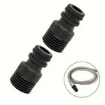 Adattatore tubo flessibile spirale PVC 4 pezzi Raccordi universali 1/2" BSP