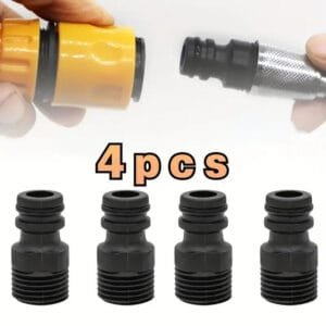 Adattatore tubo flessibile spirale PVC 4 pezzi Raccordi universali 1/2" BSP