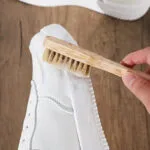 Spazzola per Scarpe in Legno Massello Setole Pulire Ideale per Angoli