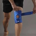 Ginocchiera di Compressione Regolabile per Sport Antiscivolo Supporto sport
