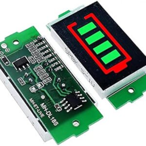 Modulo Indicatore Capacità di Batteria a LED Verde 1-8S 3.7V e 4.2V Tester