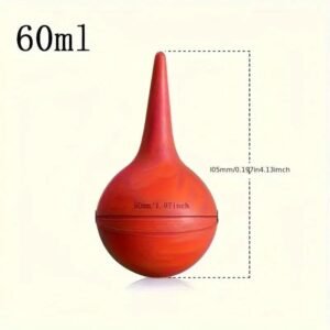 Pulizia per Orecchie in Gomma Resistente 60ML Siringa Aspirante Cerume