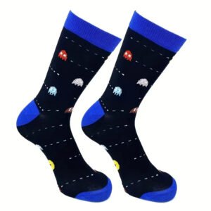 CALZINI PAC-MAN TAGLIA UNICA MEZZA GAMBA UNISEX CASUAL CALZE