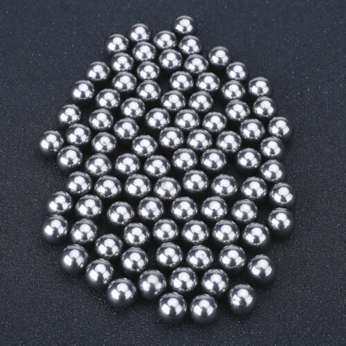 100pz Sfere in Acciaio al Carbonio 5mm Lucide Antiruggine