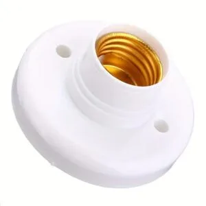 Base Filettata per Lampada E27 per Soffitto in Plastica