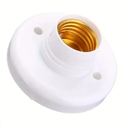 Base Filettata per Lampada E27 per Soffitto in Plastica