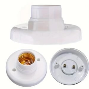 Base Filettata per Lampada E27 per Soffitto in Plastica